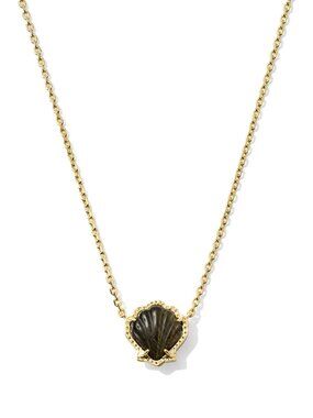 Kendra Scott Brynne Gold Shell Short Pendant Necklace in Golden